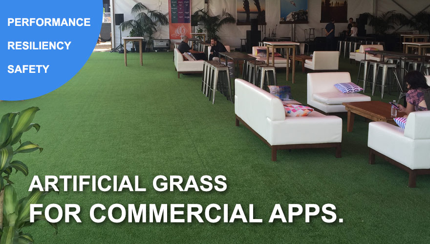 Artificial Grass for Commercial Landscape Lawns parks hotels schools adult care facilities city medians