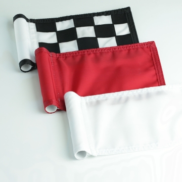 Golf Flags white, red, checkered